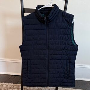 Navy Blue Quilted Vest